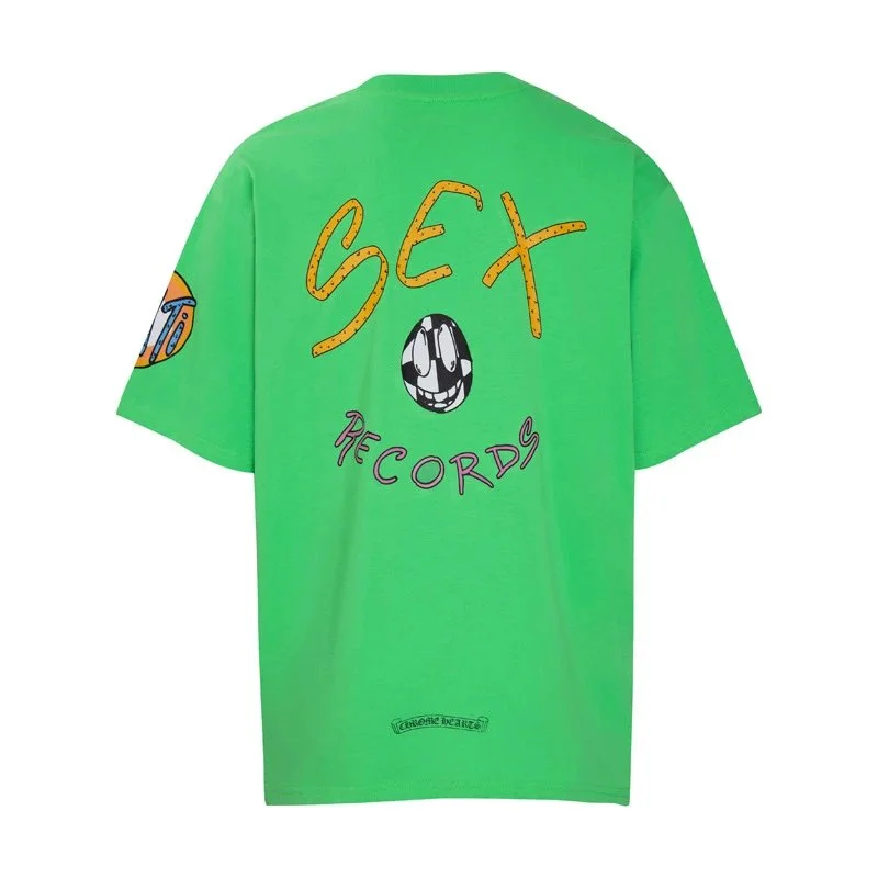 Chrome Hearts Chrome Hearts SEX Records Green T-Shirt Green - 1