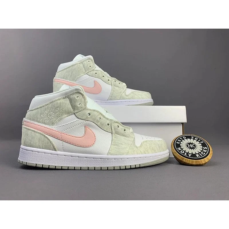 Nike Nike Air Jordan 1 Sail/Pink Dust Sneakers White - 1