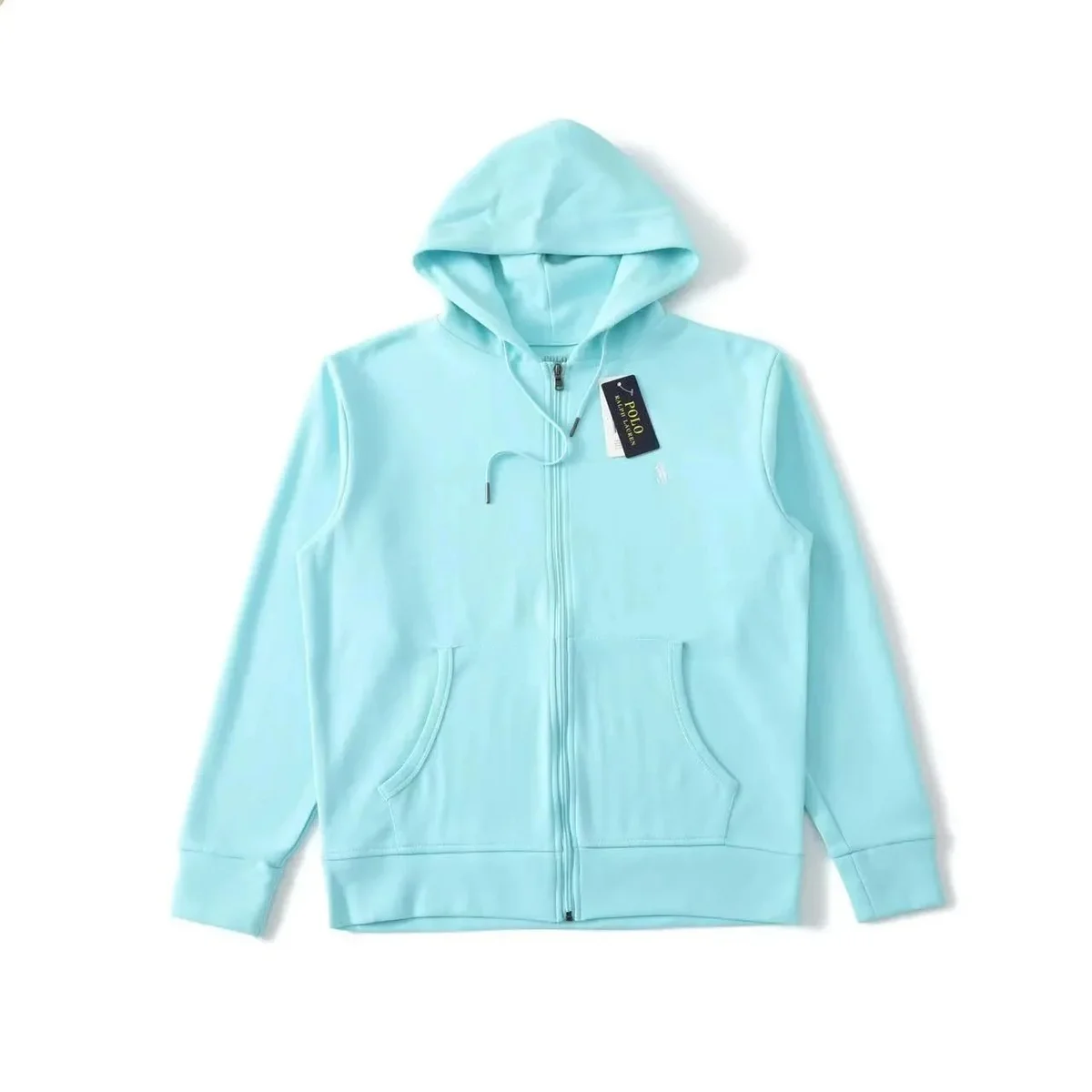 Polo Ralph Lauren Polo Ralph Lauren Light Blue Zip-Up Hoodie Blue - 1