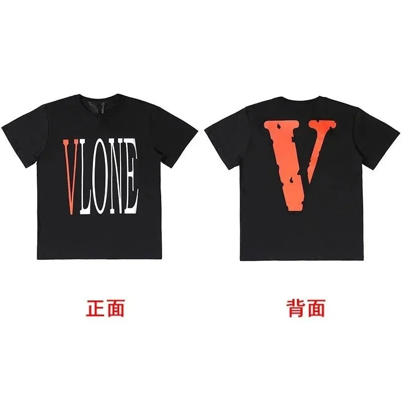 VLONE VLONE V Logo Black T-Shirt Black - 1