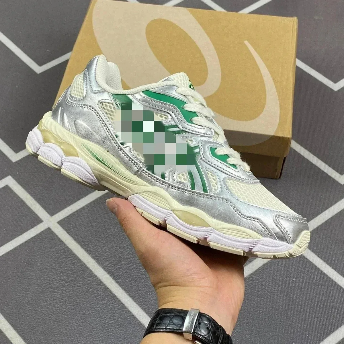 ASICS ASICS Gel-Nimbus Silver Green Sneakers Silver - 1