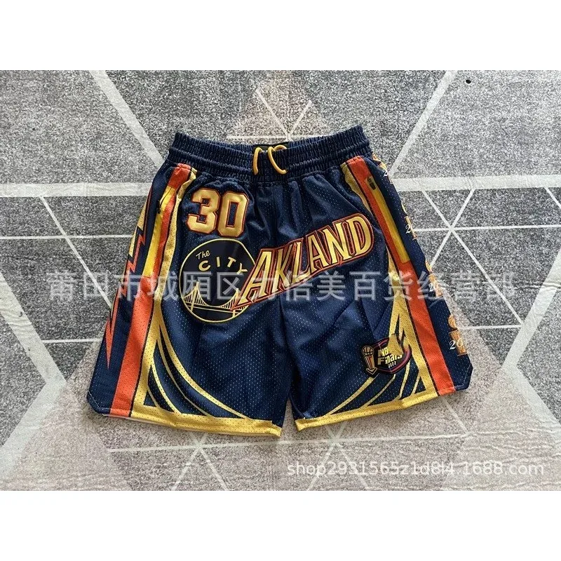 Other Oakland 30 Basketball Shorts Navy/Yellow Navy - 1