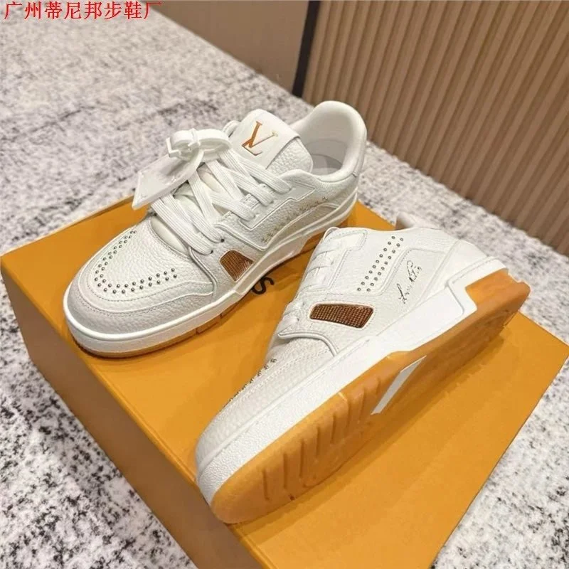 Louis Vuitton Louis Vuitton LV Trainer White/Amber Sneakers White