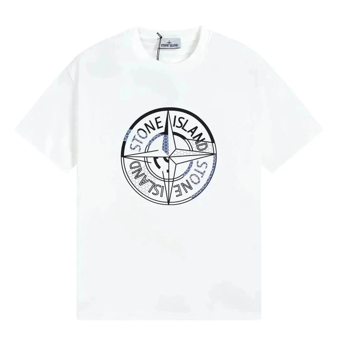 Stone Island Stone Island White Compass Logo T-Shirt White