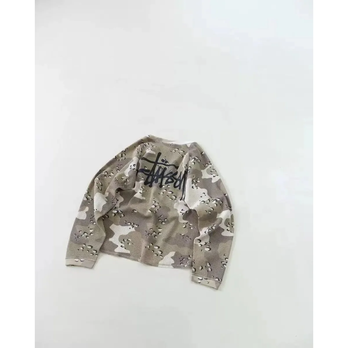 Stussy Stussy Basic Logo Camo Sweatshirt Multicolor