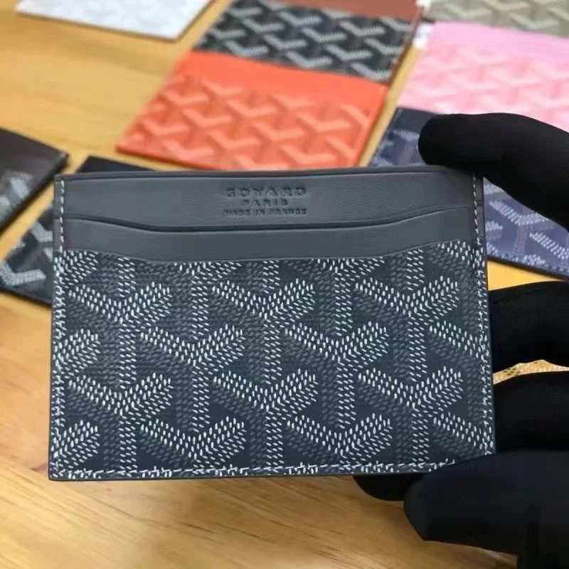 Goyard Goyard Monogram Dark Grey/White Card Holder Grey - 1