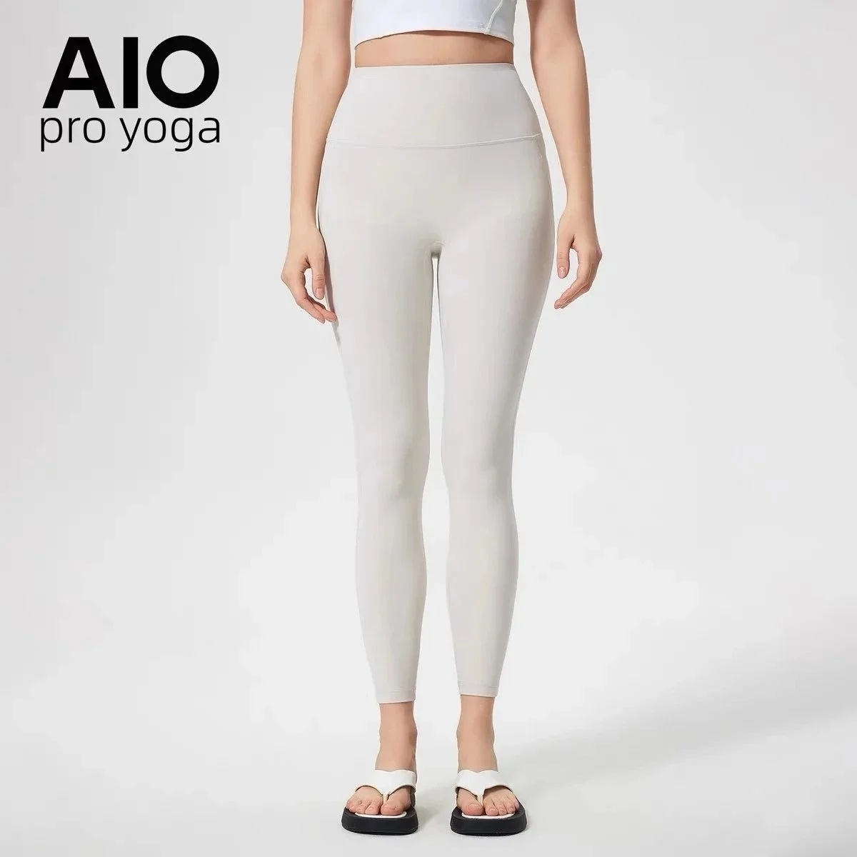 AIO pro yoga AIO pro yoga Bone White Yoga Pants White - 1