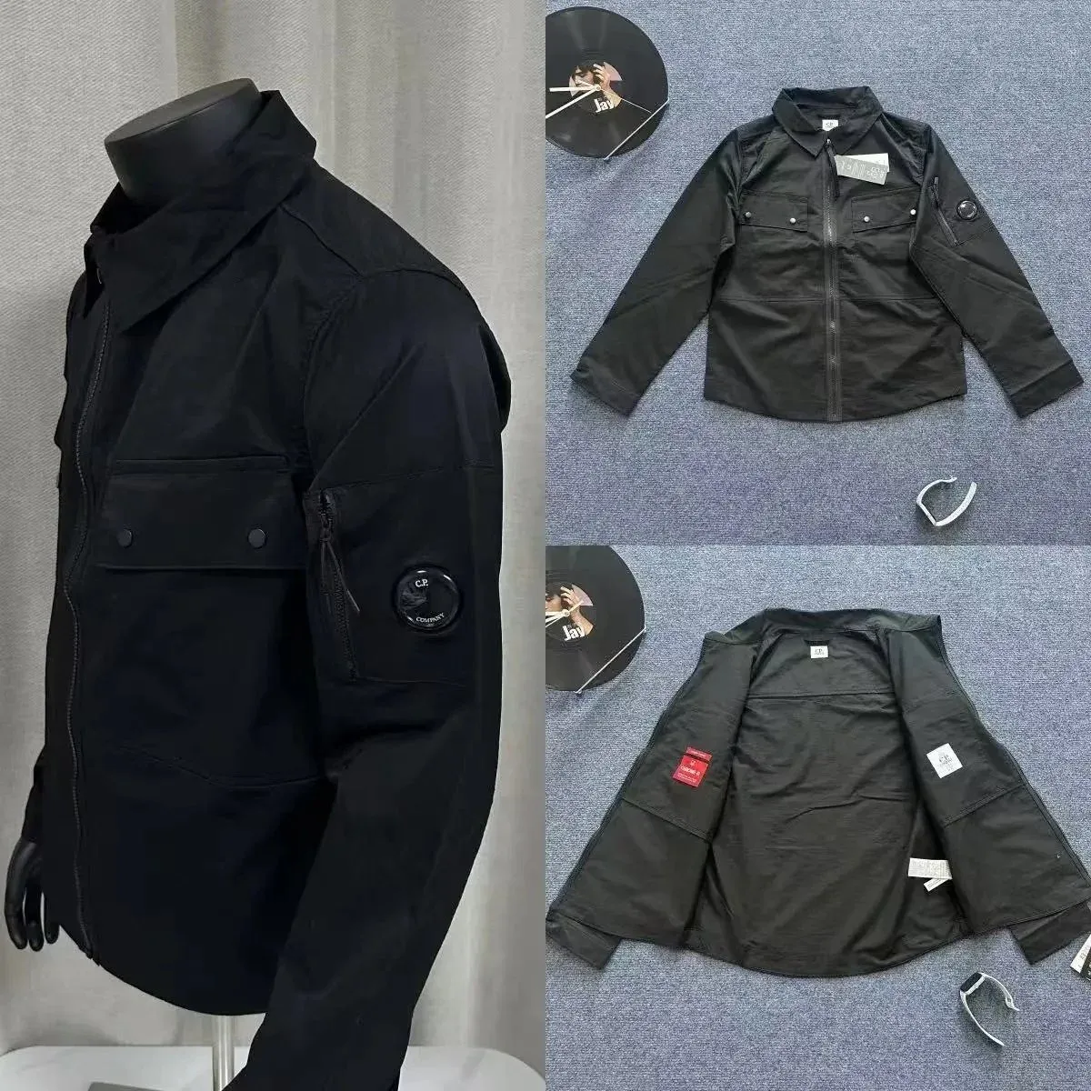CP Company CP Company Goggle Black Utility Jacket Black - 1