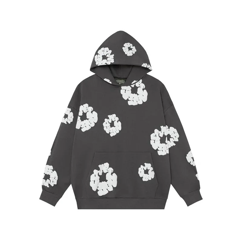 Other Unisex 1碳灰色 Cloud Print Hoodie Grey - 1