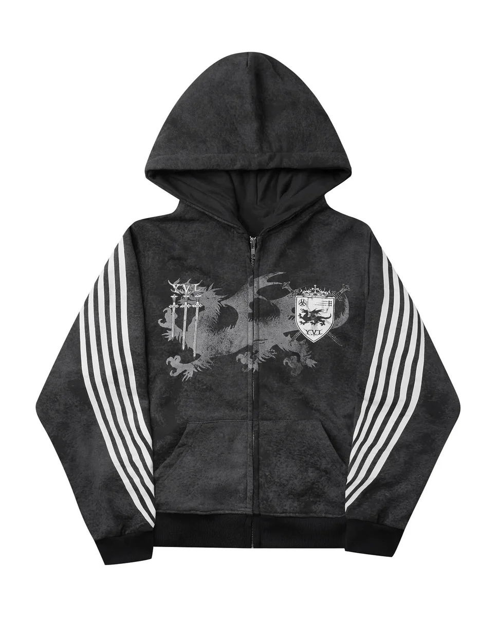 Adidas Adidas Originals Three Stripes Black/White Hoodie Black