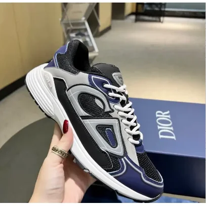 Dior Dior Lady Dior Blue & Grey Sneakers Blue - 1