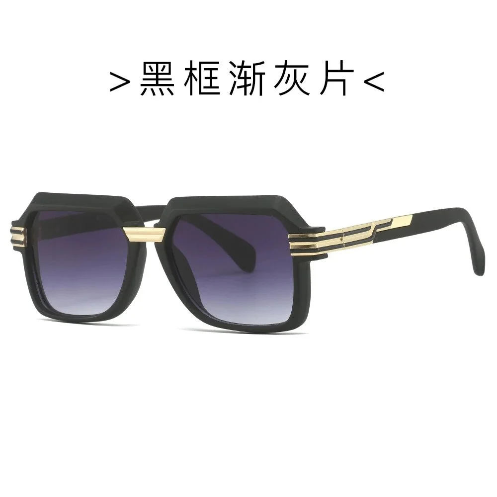Other Black Frame Gradient Grey Lenses Sunglasses Black