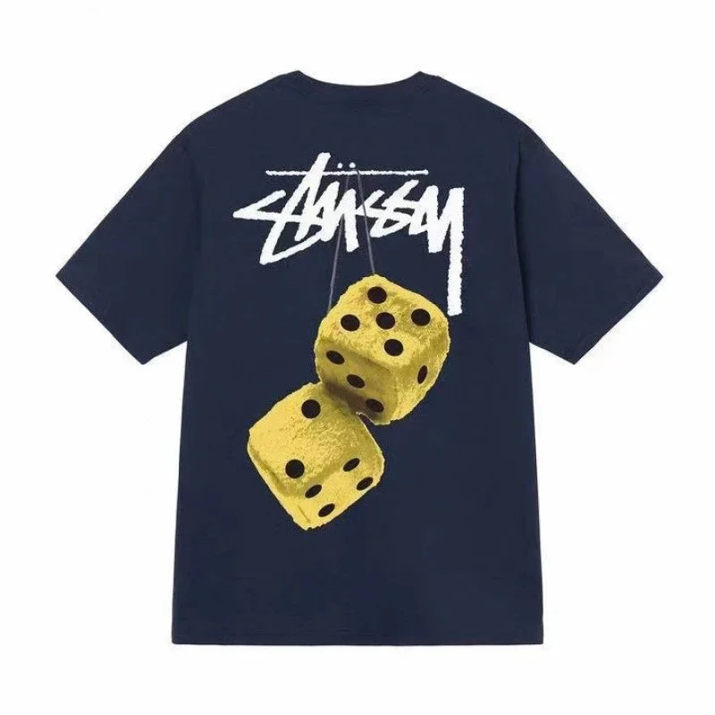 Stussy Stussy Stüssy Dice T-Shirt Navy Gold Navy - 1