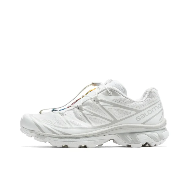 Salomon XT-6 White Trail Running Sneakers