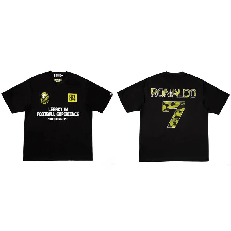 A Bathing Ape A Bathing Ape Ronaldo 7 Black T-Shirt Black - 1