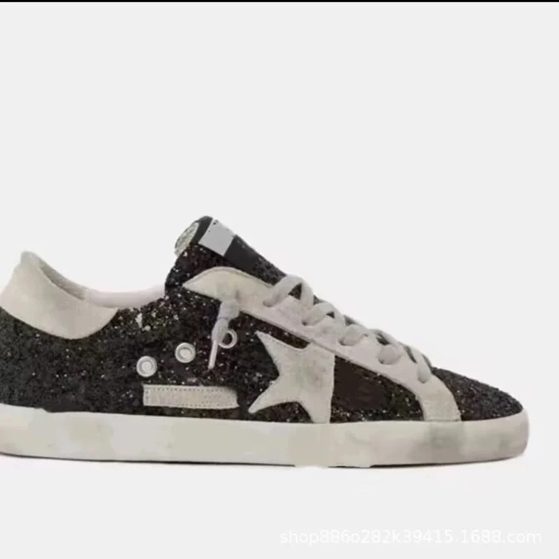 Golden Goose Golden Goose Super-Star Black Glitter Sneakers Black - 1