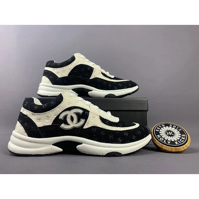 Chanel Runners Black & White Sneakers