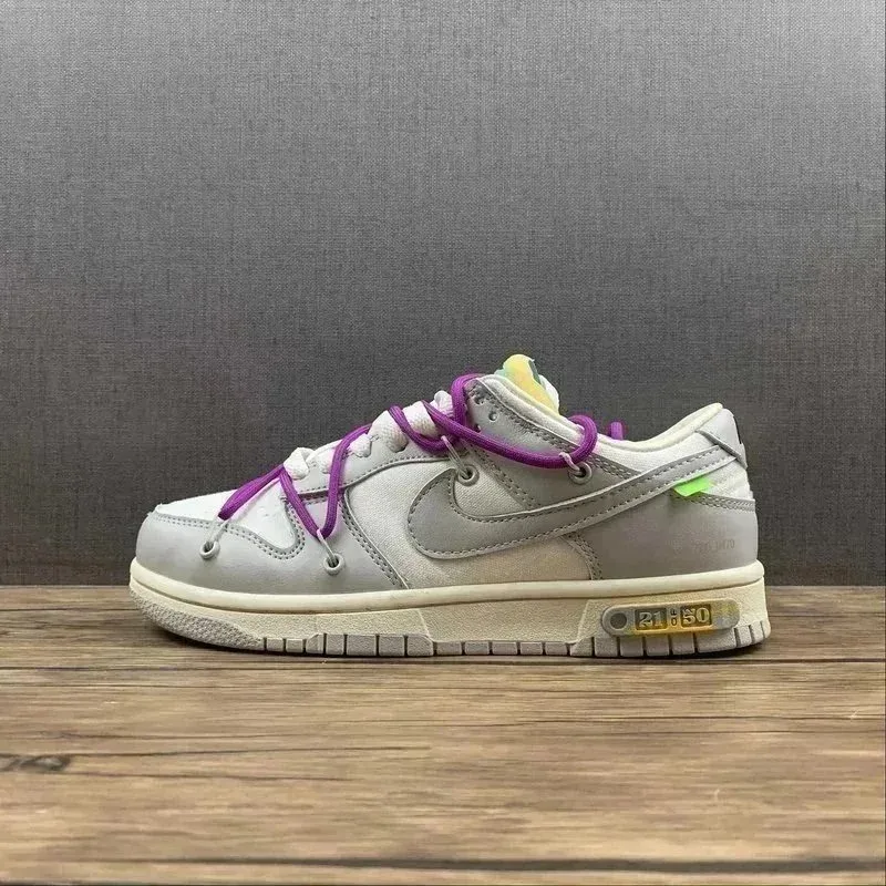 Nike Nike Dunk Low DM1602-100 Sail/Purple Sneakers Grey - 1