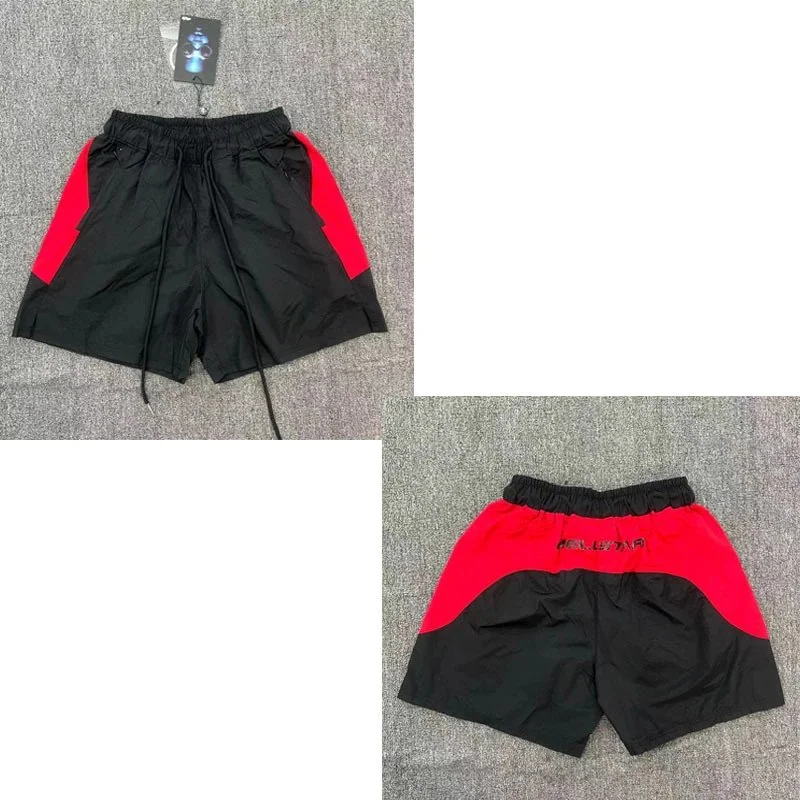 Hellstar Hellstar Black/Red Colorblock Shorts Black - 1