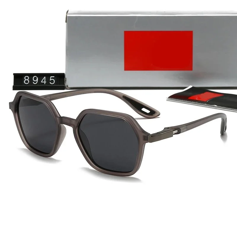 Other Unisex Grey Hexagonal Sunglasses 8945-B Eyewear Grey - 1