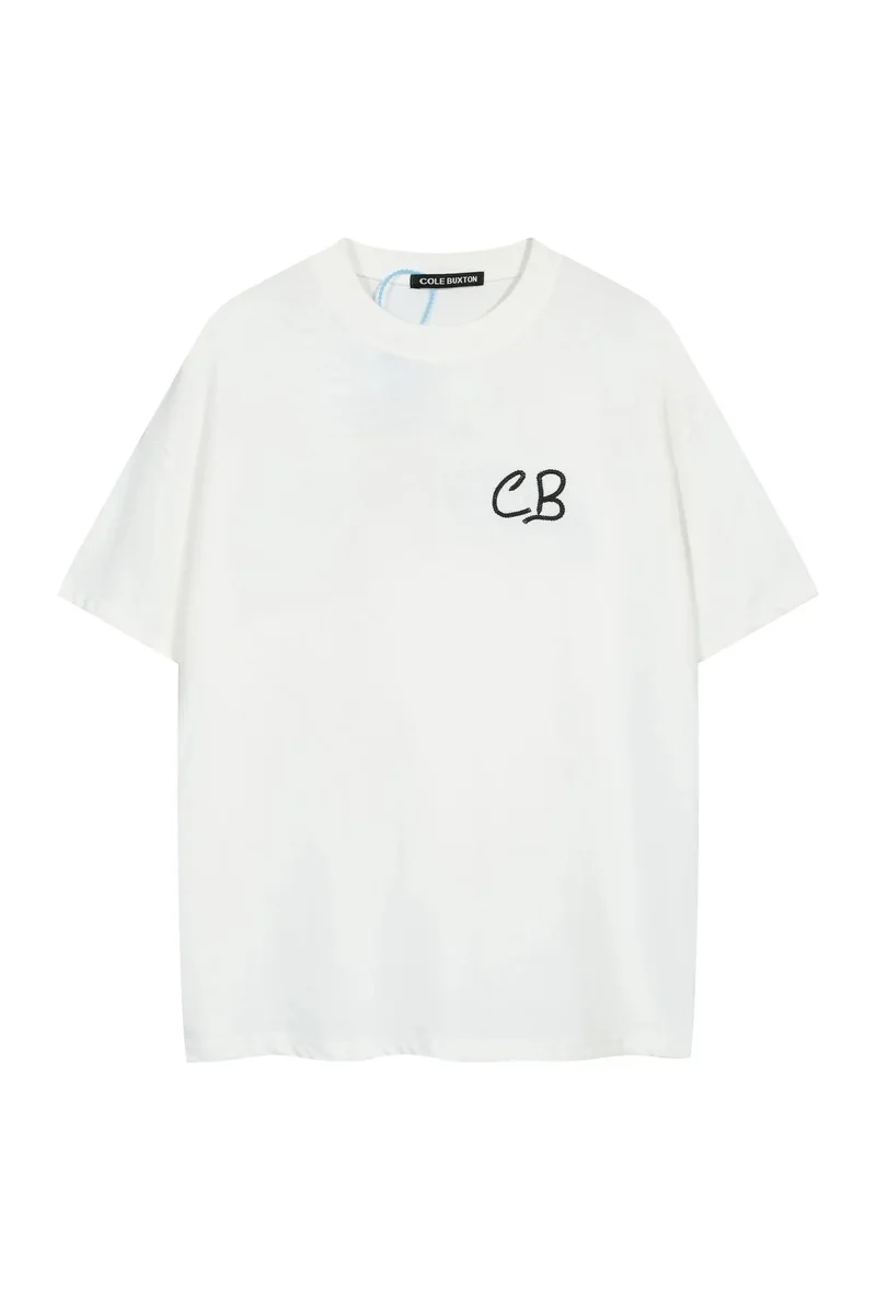 Cole Buxton Cole Buxton CB Embroidered White T-Shirt White - 1