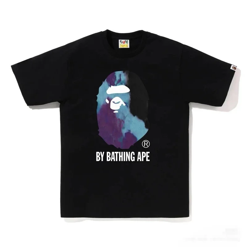 A Bathing Ape A Bathing Ape BAPE STA Black Purple Tie-Dye T-Shirt Black - 1