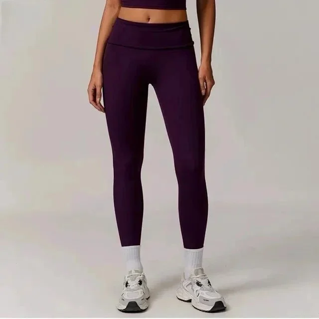 Other Purple DCK8998-1 Leggings Women's Fitness Pants Purple - 1