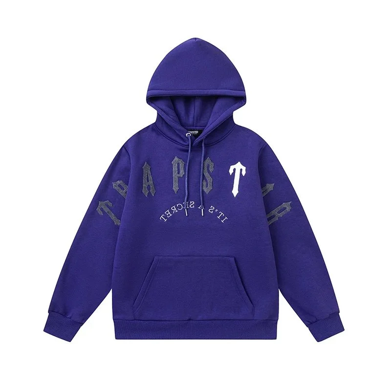 Trapstar Trapstar 77 Color Blue Graphic Hoodie Purple - 1