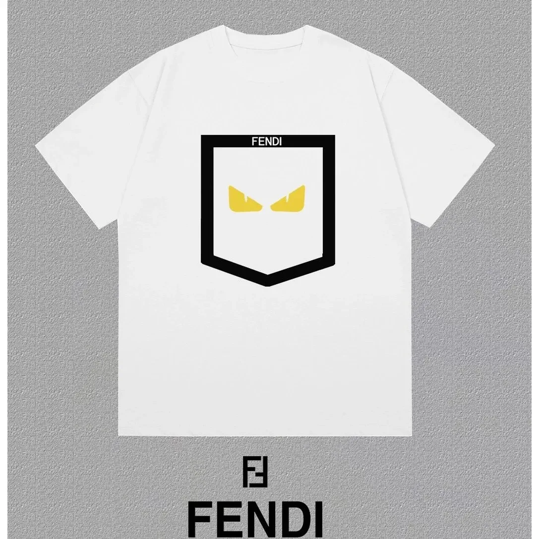 Fendi Fendi Iconic Eyes White T-Shirt White - 1