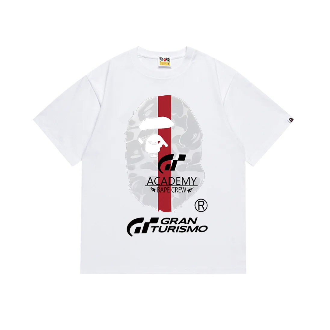 A Bathing Ape A Bathing Ape GT Academy White T-Shirt White - 1