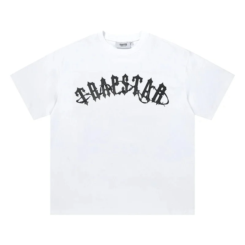 Trapstar Trapstar White Barbed Wire Logo T-Shirt White - 1