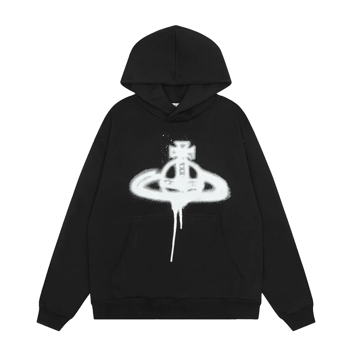 Vivienne Westwood Vivienne Westwood Orb Logo Black Hoodie Black - 1