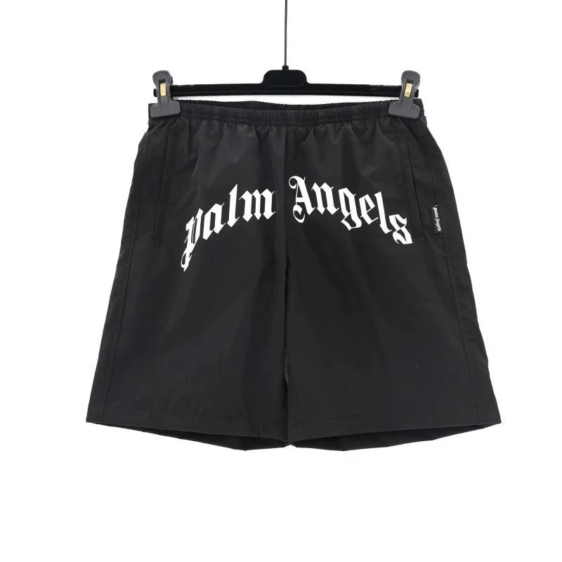 Palm Angels Palm Angels Life is Palm Black Shorts Black - 1