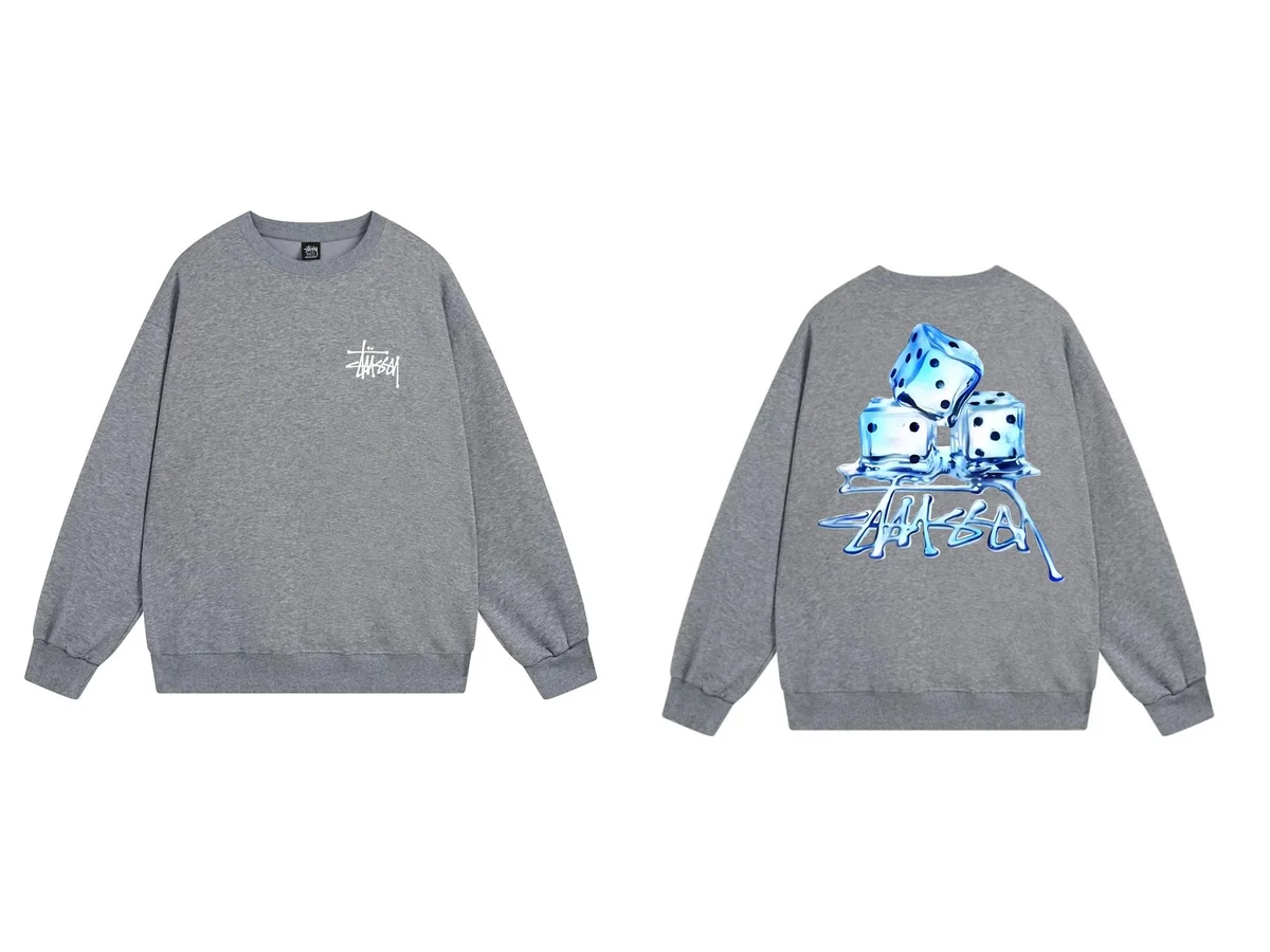 Stussy Stussy Stüssy Dice Sweatshirt Grey Grey - 1