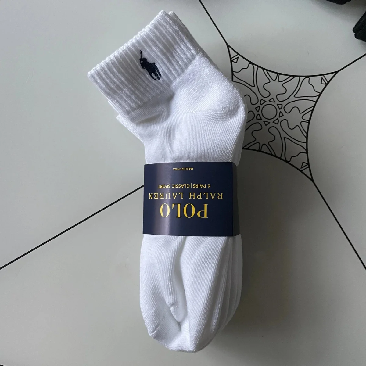 Polo Ralph Lauren Polo Ralph Lauren Classic Sport White Ankle Socks White - 1