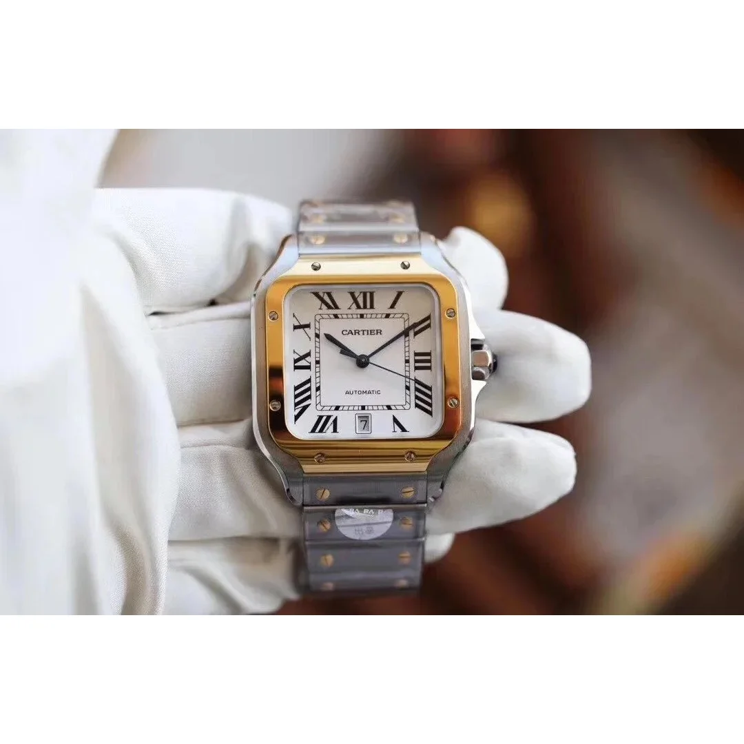Cartier Cartier Santos Two-Tone Automatic Watch Multicolor