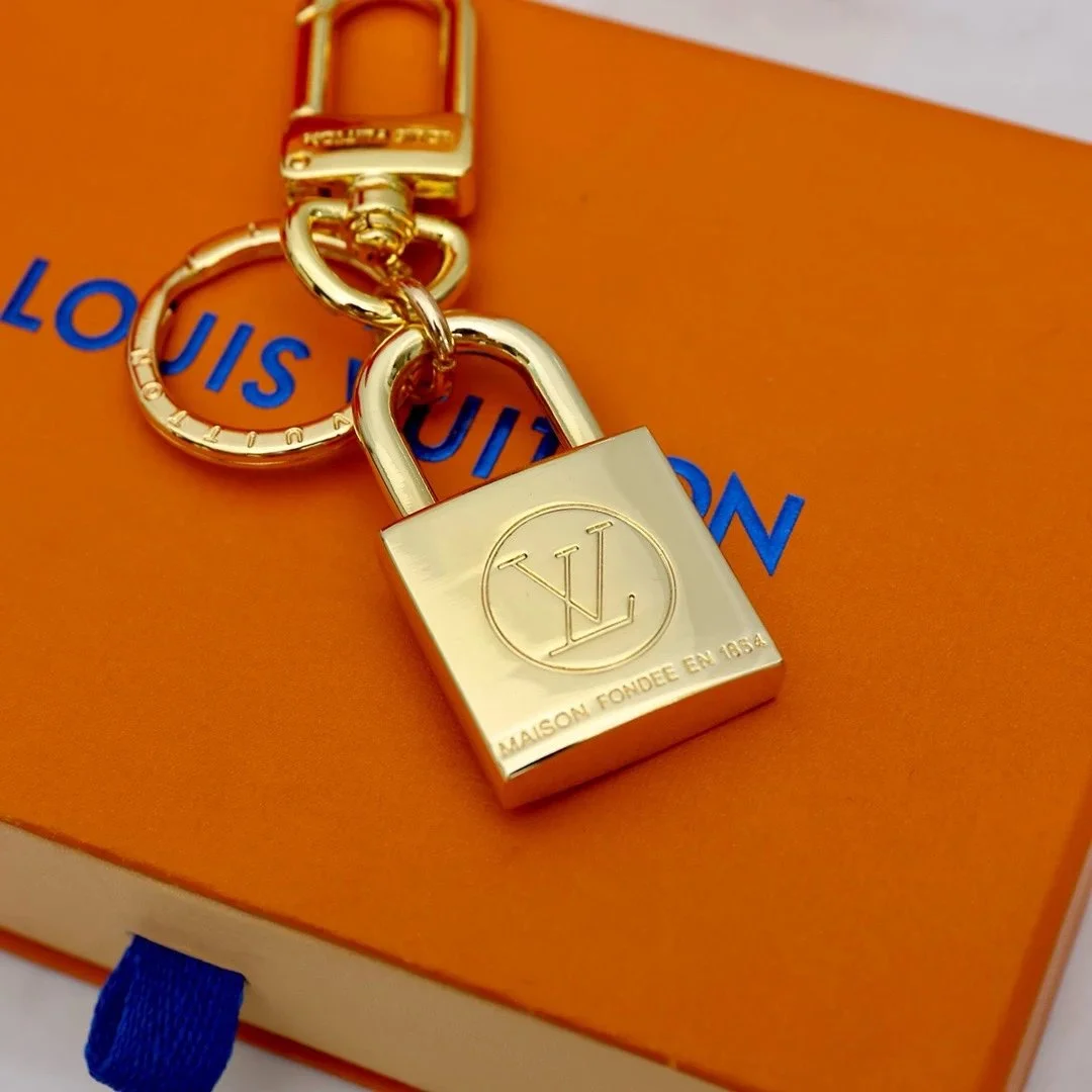 Louis Vuitton Louis Vuitton Padlock Gold Keychain Gold