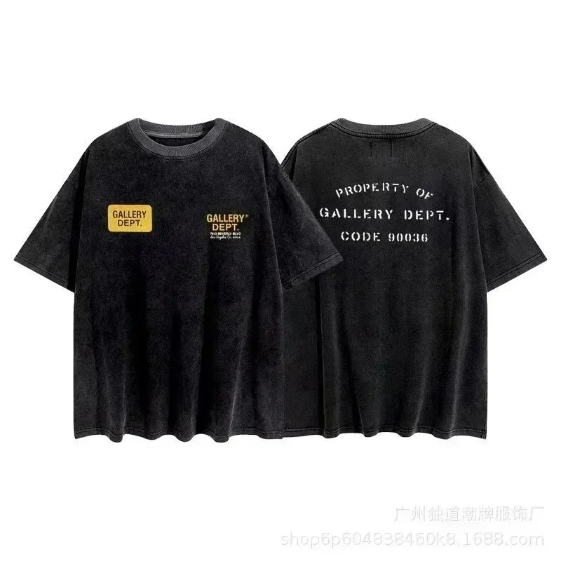 Gallery Dept. Gallery Dept. Property of Gallery Dept. Code 90036 T-Shirt Black - 1