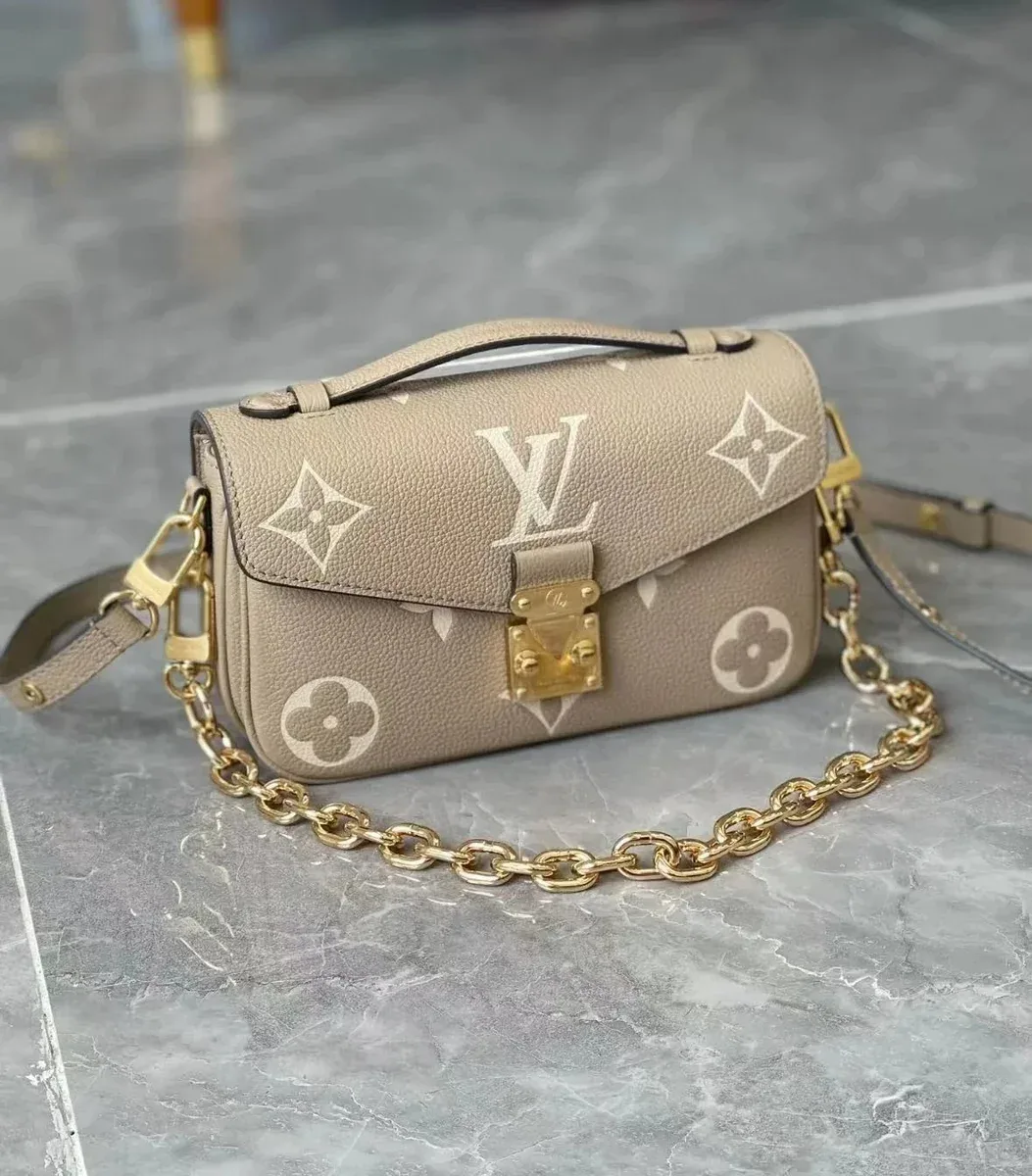 Louis Vuitton Louis Vuitton Pochette Khaki Crossbody Bag Beige