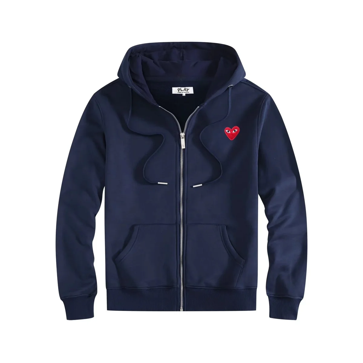 Comme des Garçons Comme des Garçons Hoodie Navy Red Eye Zip-Up Navy