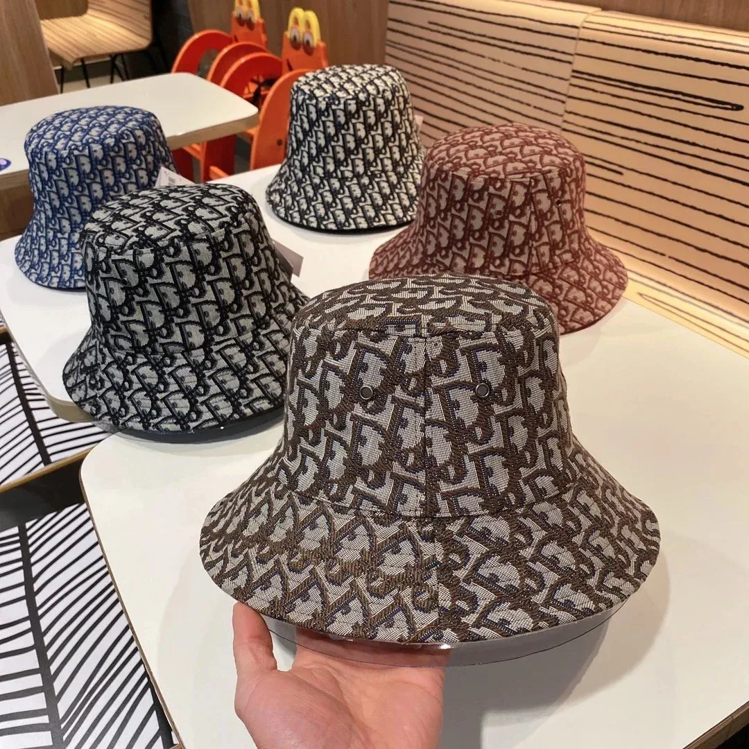 Dior Dior Classic Logo Bucket Hat 15灰白 Headwear Grey - 1