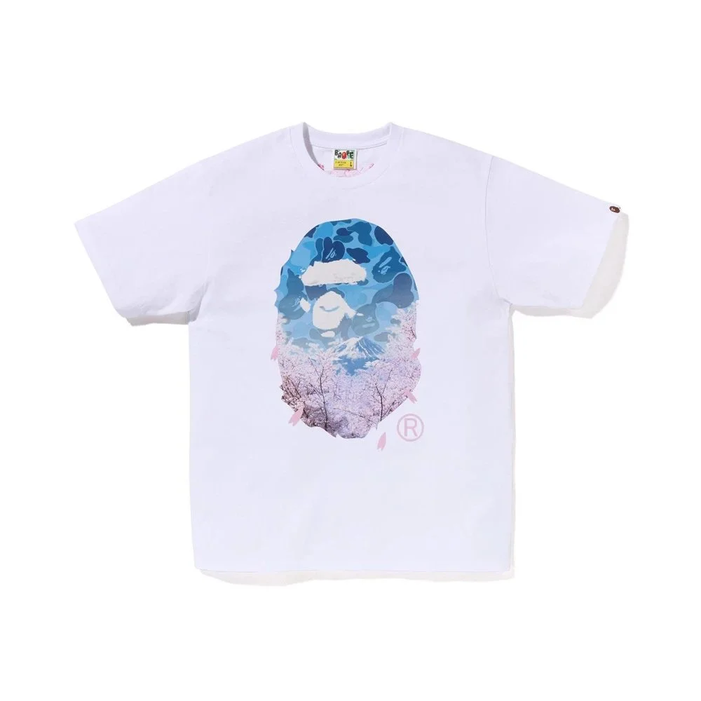A Bathing Ape A Bathing Ape BAPE STA White Cherry Blossom T-Shirt White - 1