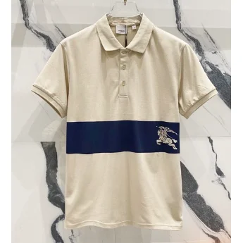 Burberry Burberry TB Monogram Polo Shirt Cream/Navy Cream - 1