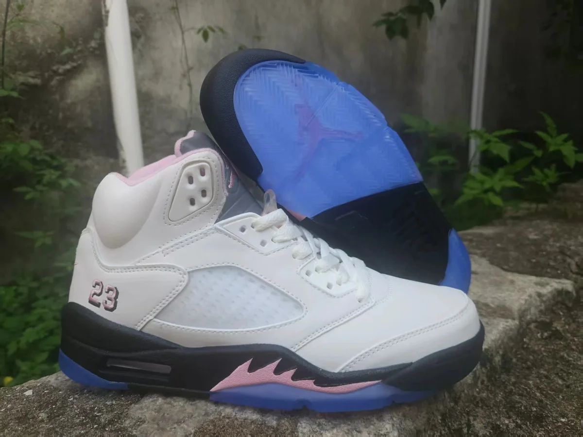 Nike Nike Air Jordan 5 AJ5-猛男粉 Sneakers White - 1
