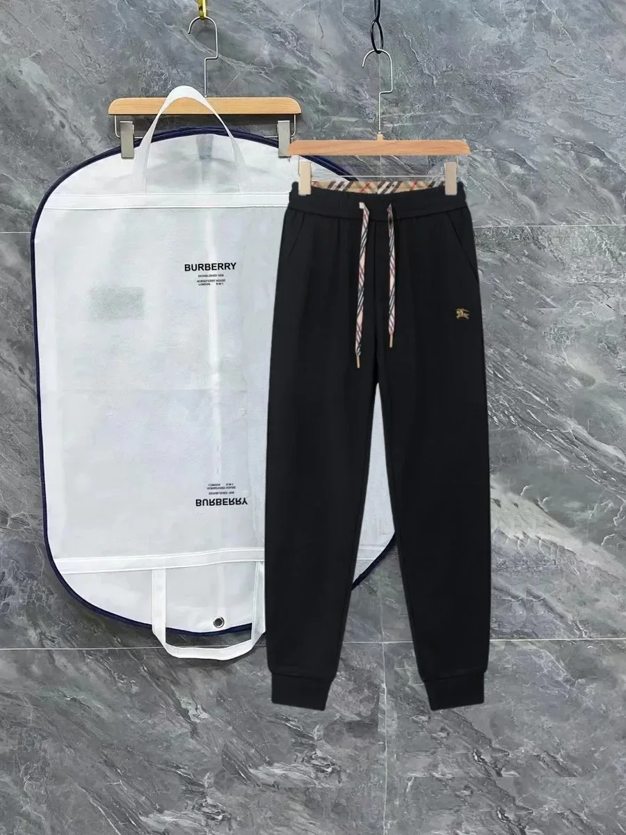 Burberry Burberry Classic Check Black Sweatpants Black