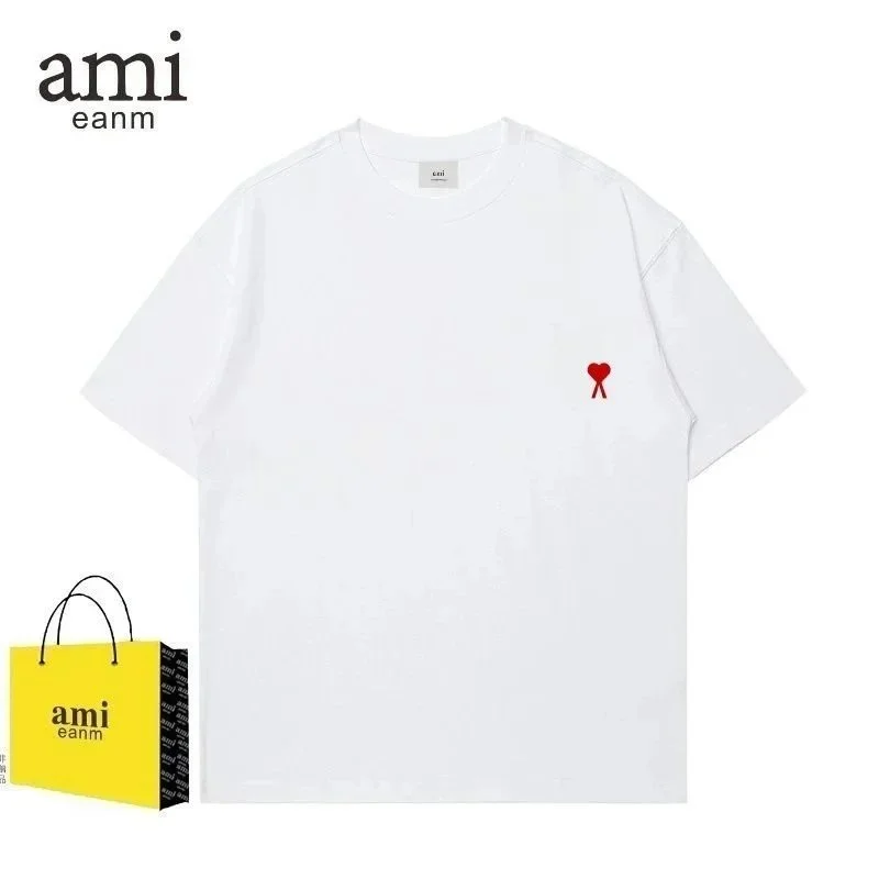 Ami Paris AMI White Heart T-Shirt White - 1