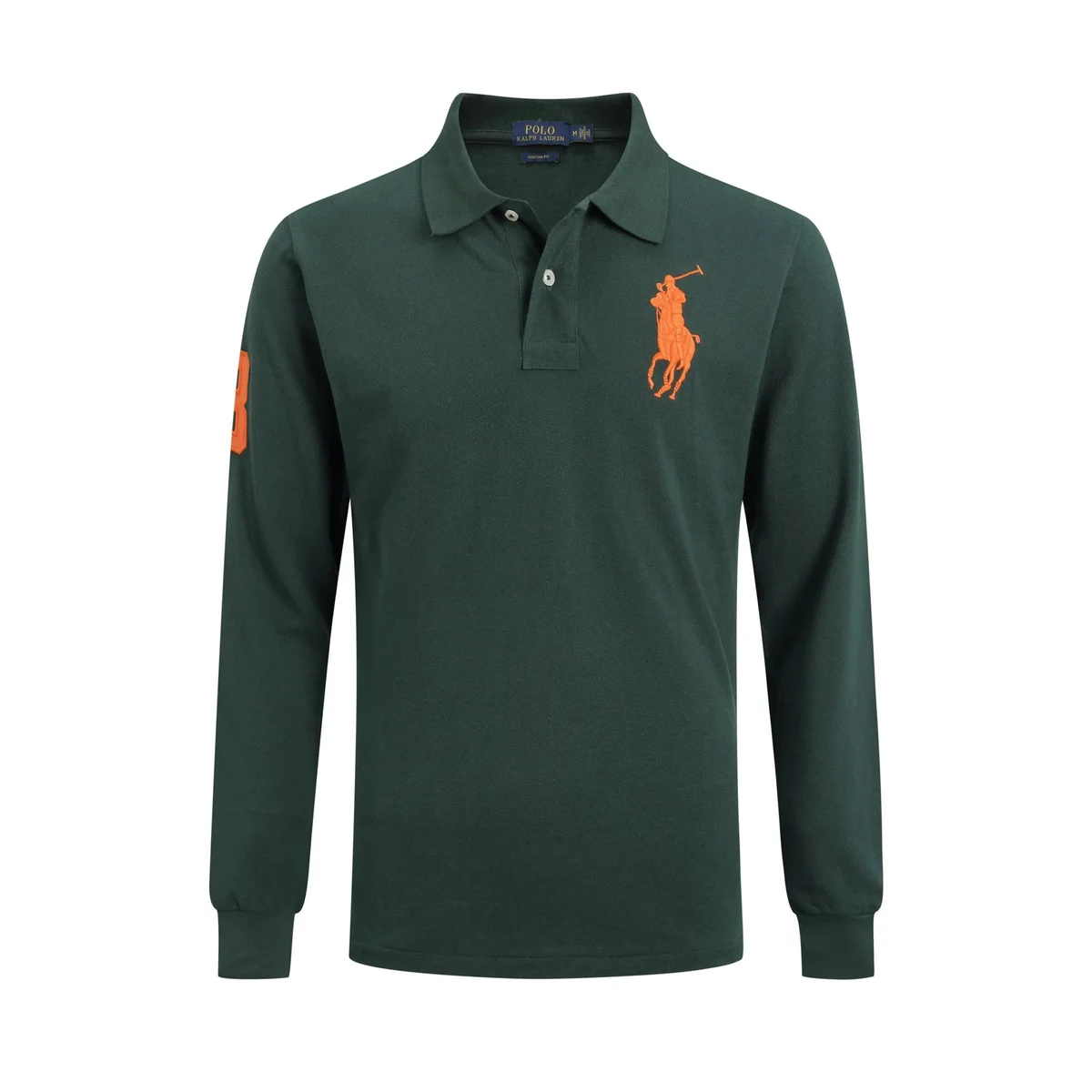 Polo Ralph Lauren Polo Ralph Lauren Big Pony Long Sleeve Polo Dark Green Navy - 1