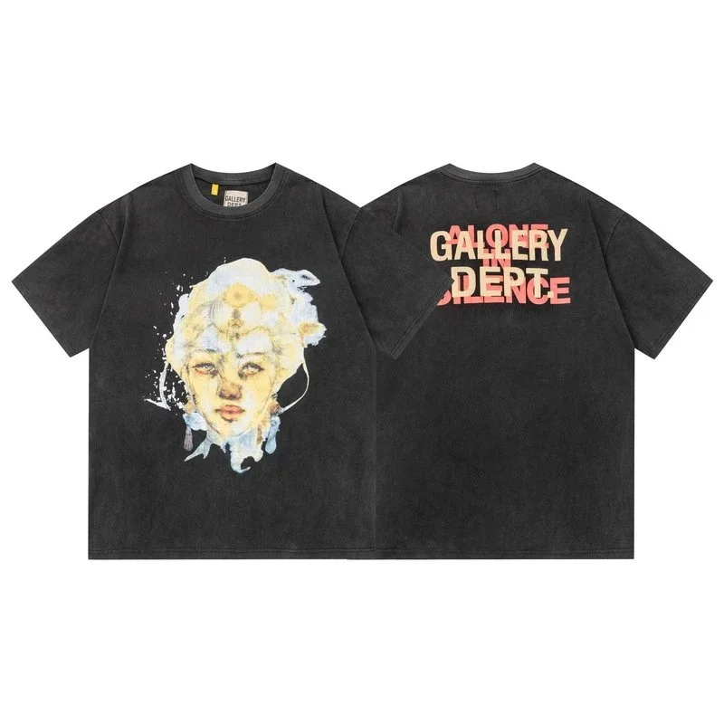 Gallery Dept. Gallery Dept. Alone in Silence G99水洗黑 T-Shirt Black - 1