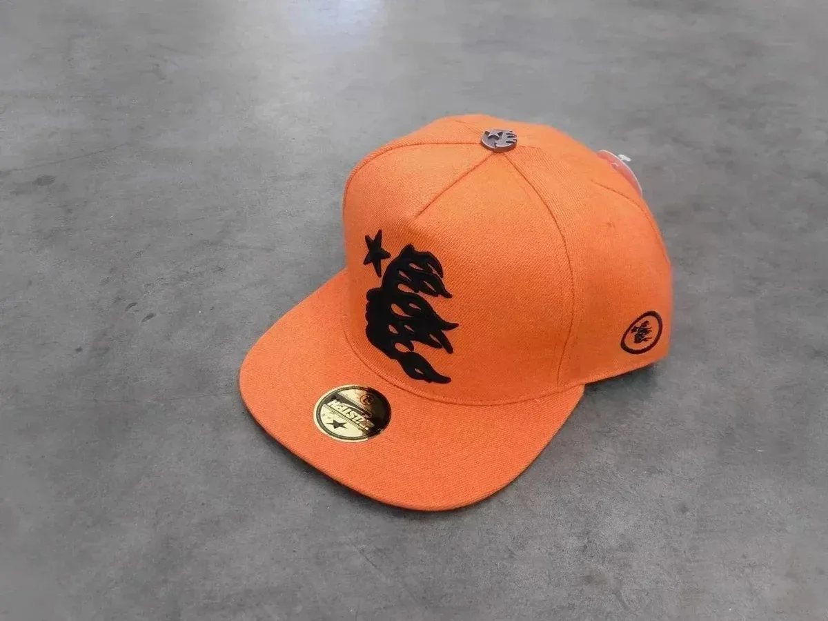 Other Orange H27 Snapback Cap with Black Embroidery Orange - 1