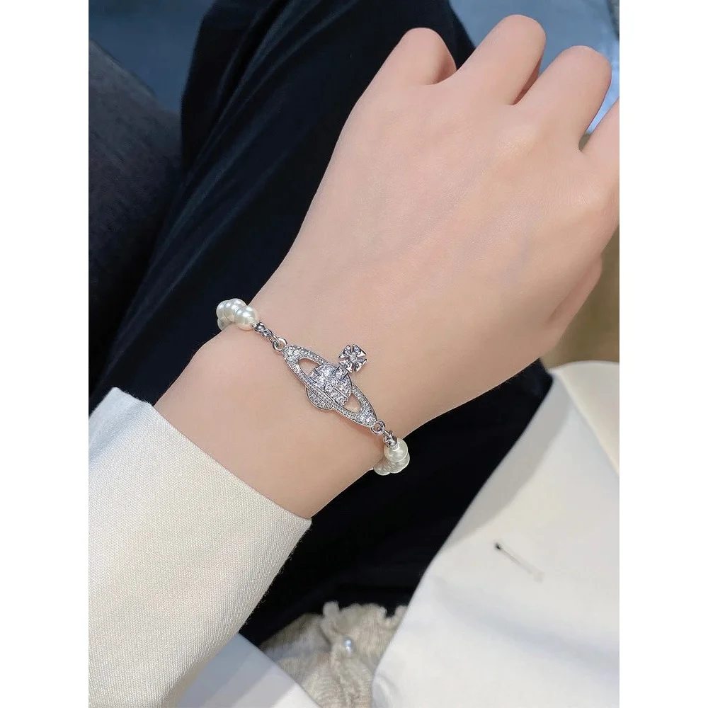 Other Pearl Saturn Bracelet (Silver) Jewelry Silver - 1